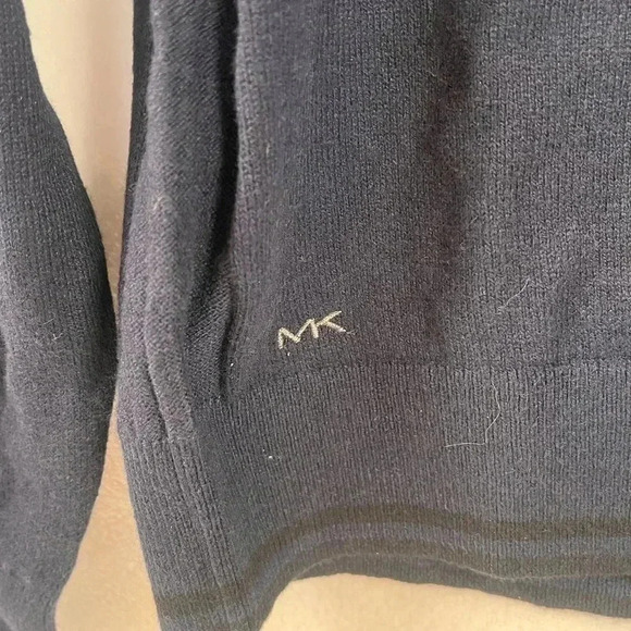 Michael Kors Men's 1/4 Zip Pullover Sweater Tipped Mock-Neck - Picture 4 of 11